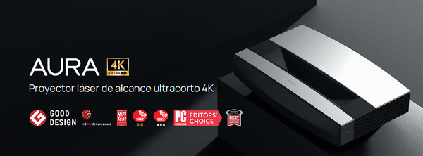  XGIMI Aura 4K UHD Proyector láser de tiro ultra corto
