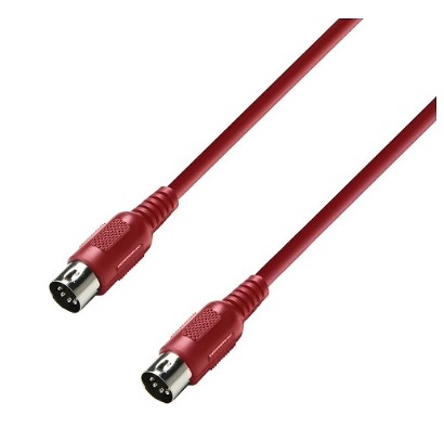 Adam Hall Cables K3 MIDI rojo 1.5 m rojo 6 m 
