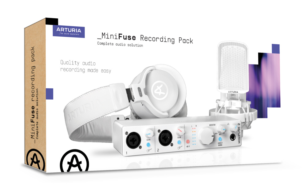 Arturia MiniFuse Recording Pack blanco 