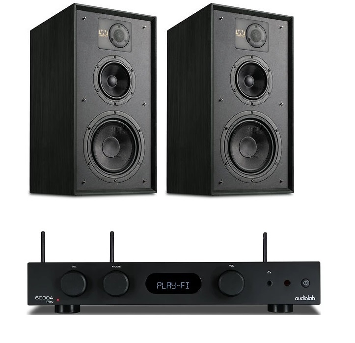 Audiolab 6000A PLAY + Wharfedale Linton negro 