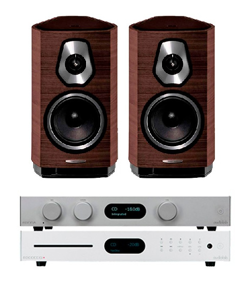 Audiolab 8300A + 8300CDQ + Sonetto I silver/wenge 