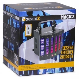 Beamz MAGIC2 DERBY CON LASER RG Y STROBO 