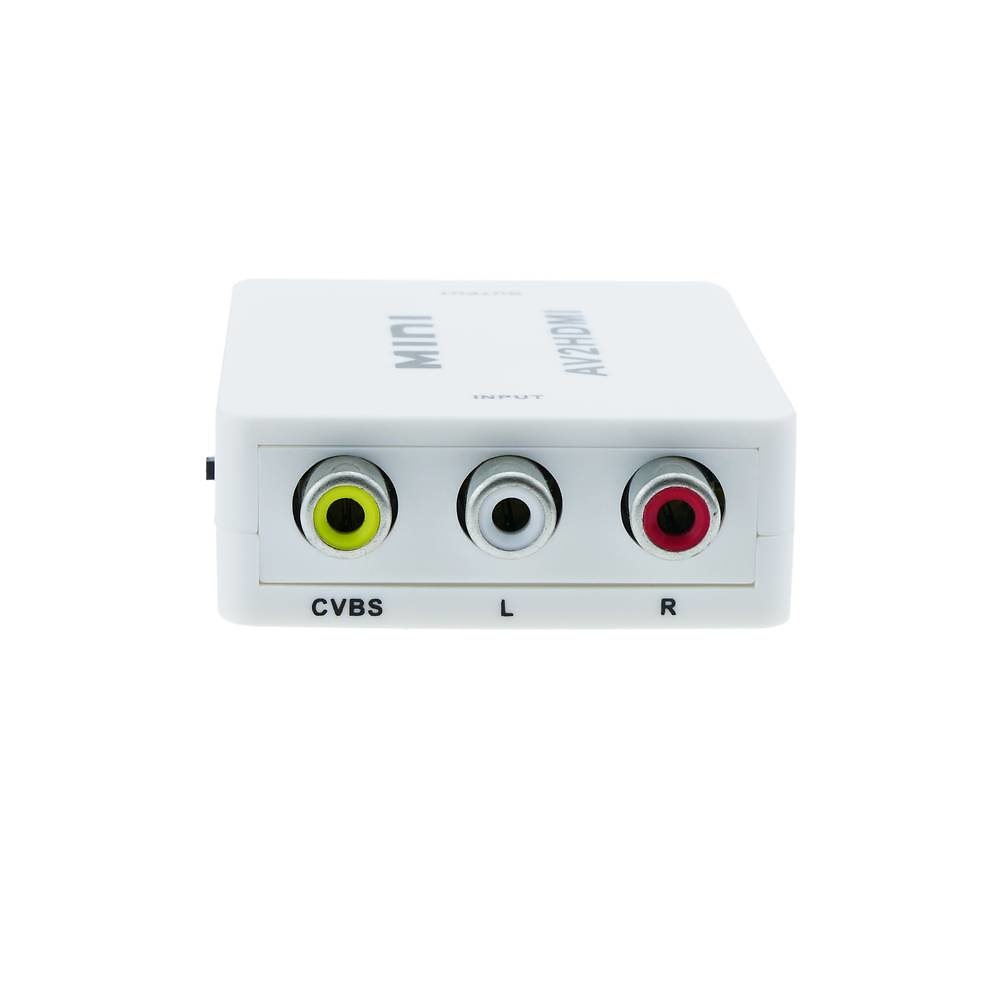Conversor de vídeo compuesto CVBS y audio a HDMI modelo compacto 