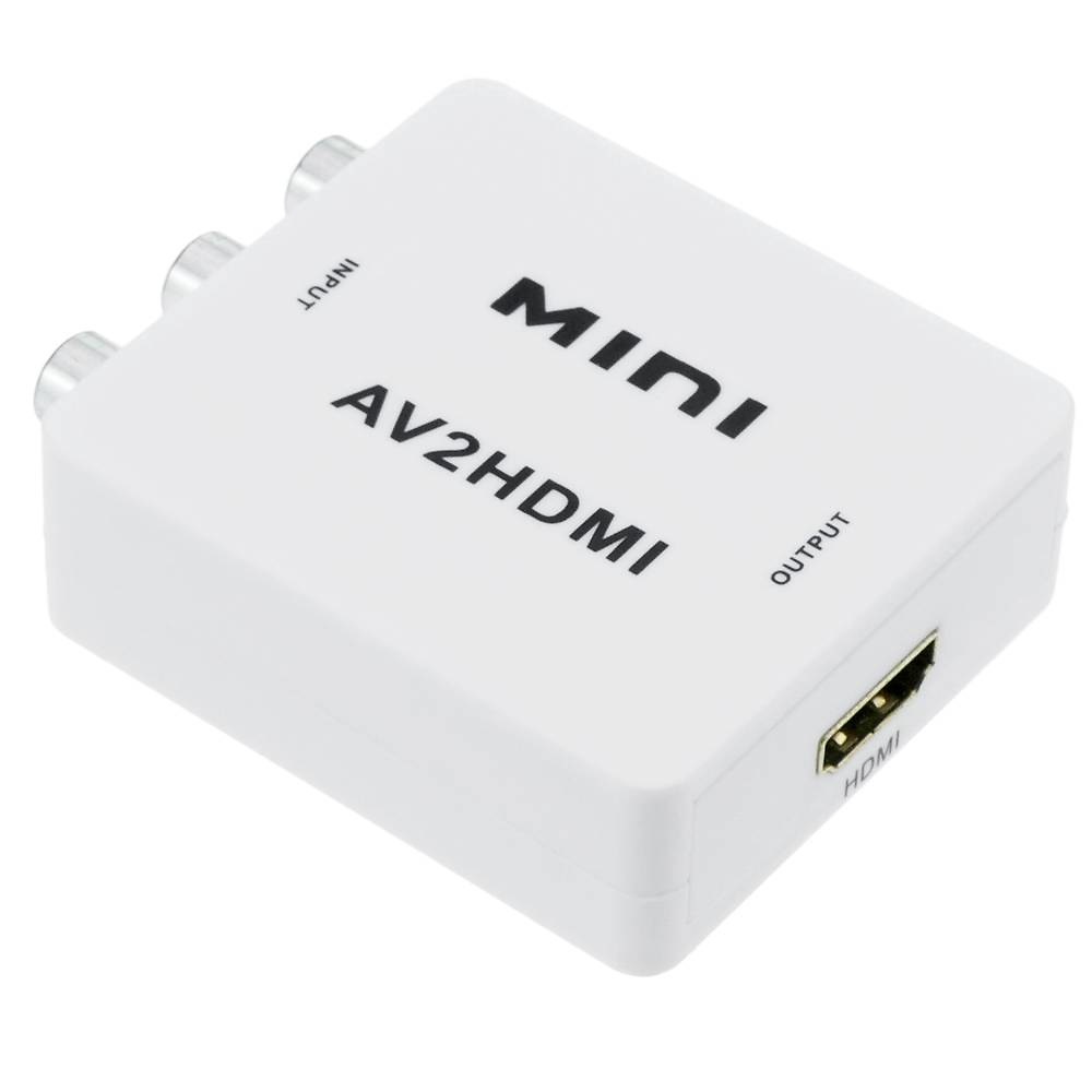 Conversor de vídeo compuesto CVBS y audio a HDMI modelo compacto Conversor de vídeo compuesto CVBS y audio a HDMI modelo compacto