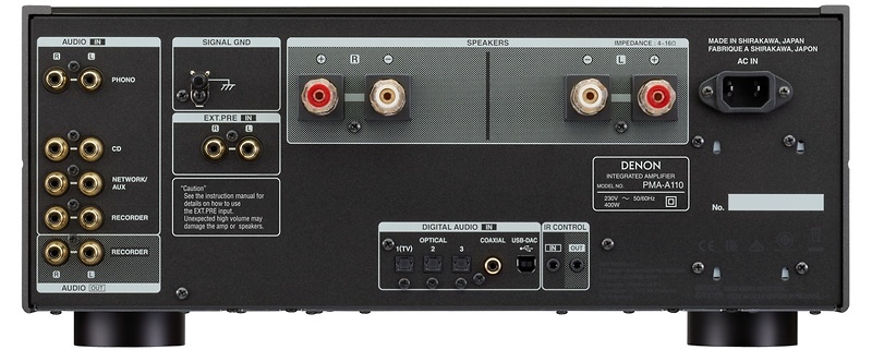 PMA-A110 Amplificador Denon PMA-A110, conexiones traseras