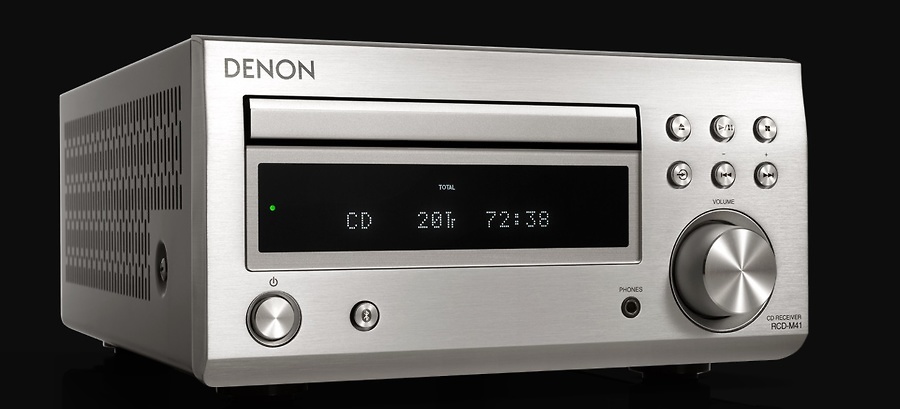 Denon - D-M41 Minicadena de música para uso doméstico 60 W Negro, Plata