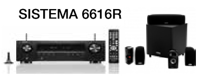 Sistema formado por un Denon AVR-S660 y altavoces Polk TL1600. Sistema formado por un Denon AVR-S660 y altavoces Polk TL1600.
