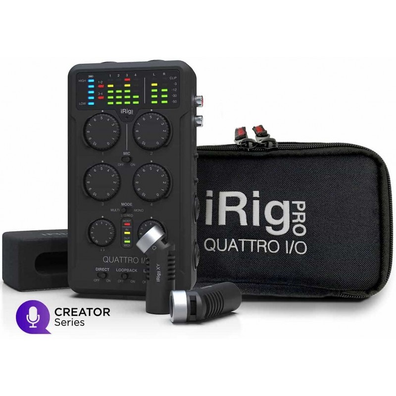 Interfaz de audio IK Multimedia iRig Pro Quattro I/O Deluxe Interfaz de audio IK Multimedia iRig Pro Quattro I/O Deluxe
