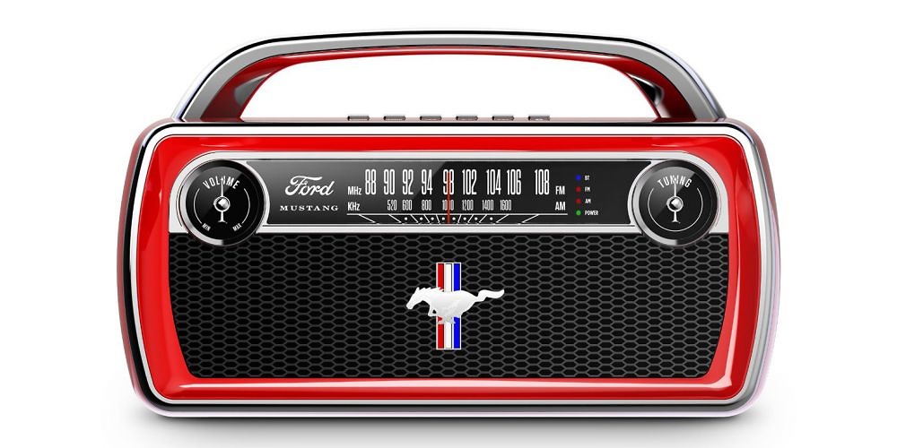 ION Audio Mustang Stereo Radio Altavoz Bluetooth Vintage ION Audio Mustang Stereo Radio Altavoz Bluetooth Vintage