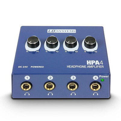 LD Systems HPA 4 Amplificador de Auriculares 4 Canale LD Systems HPA 4