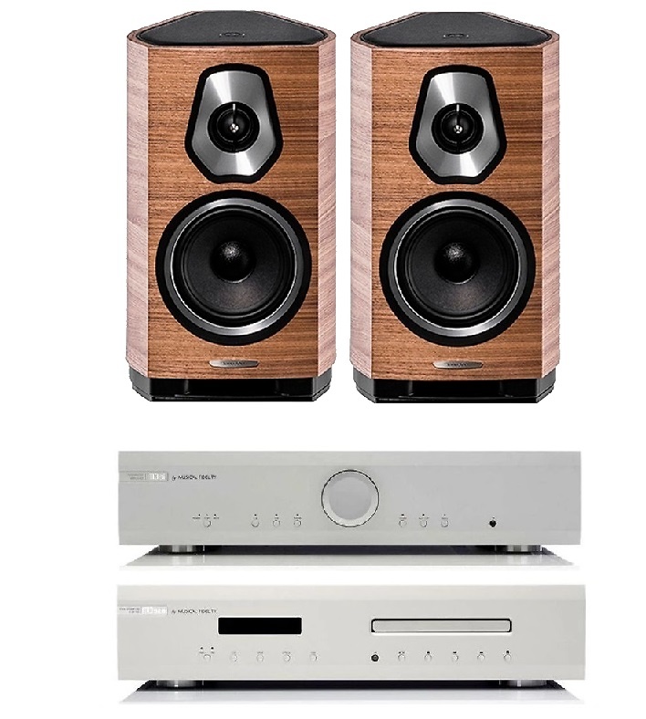 MUSICAL FIDELITY M3si + Sonetto II silver/nogal M3s CD 