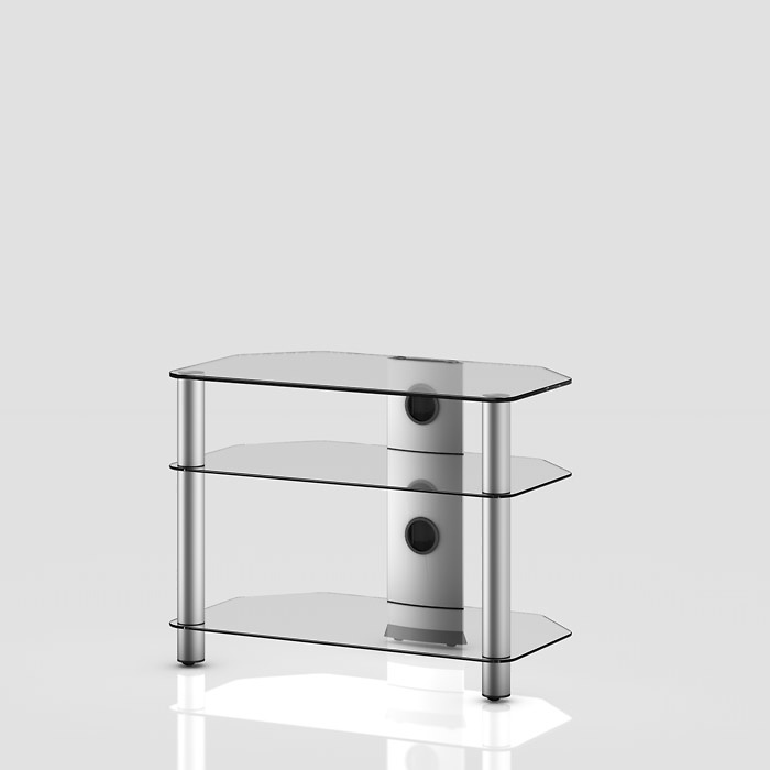 Mueble TV NEO Serie 3 silver/transparente 70 cm 