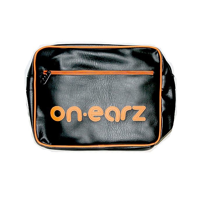 ON EARZ BAG Bolsa On Earz estilo vintage en negro y naranja