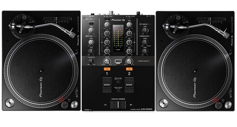 PLX500 + DJM250 Pack Pioneer PLX500 x 2 + DJM250 MKII