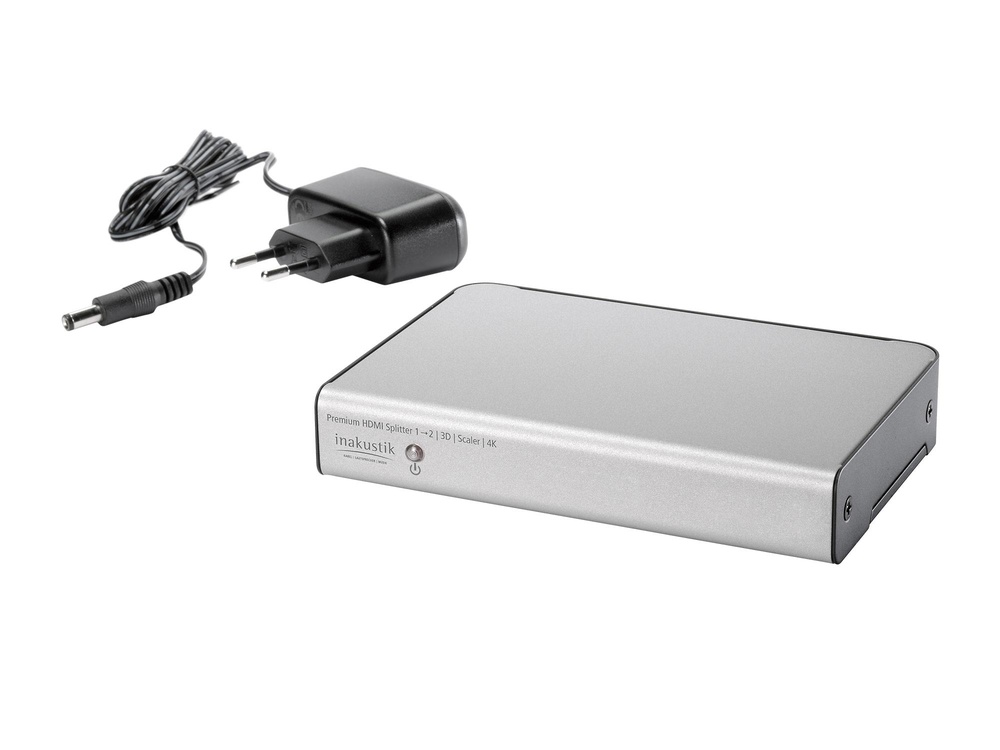 Distribuitor HDMI Premium Inakustik Divisor HDMI Premium 1 -> 2 High Speed 4K escalador | 3D