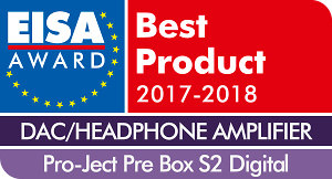 Premio Premio EISA mejor Dac/amplificador auriculares 2017-2018