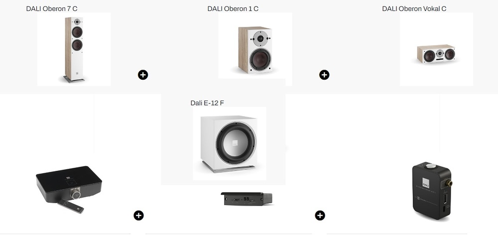 Pack Dali Oberon C Wireless surround 5.1 oak/blanco 