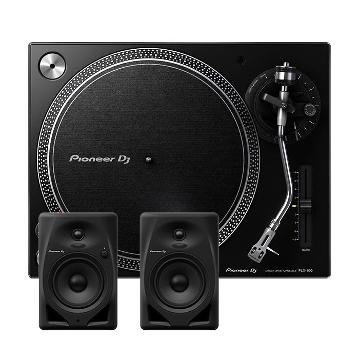 Pioneer DJ PLX500 + altavoces activos DM negro DM-40D 