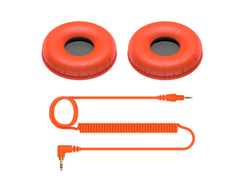 hc-cp08 naranja Pack almohadillas y cable PioneerDJ HC-CP08 para auriculares HDJ-CUE1
