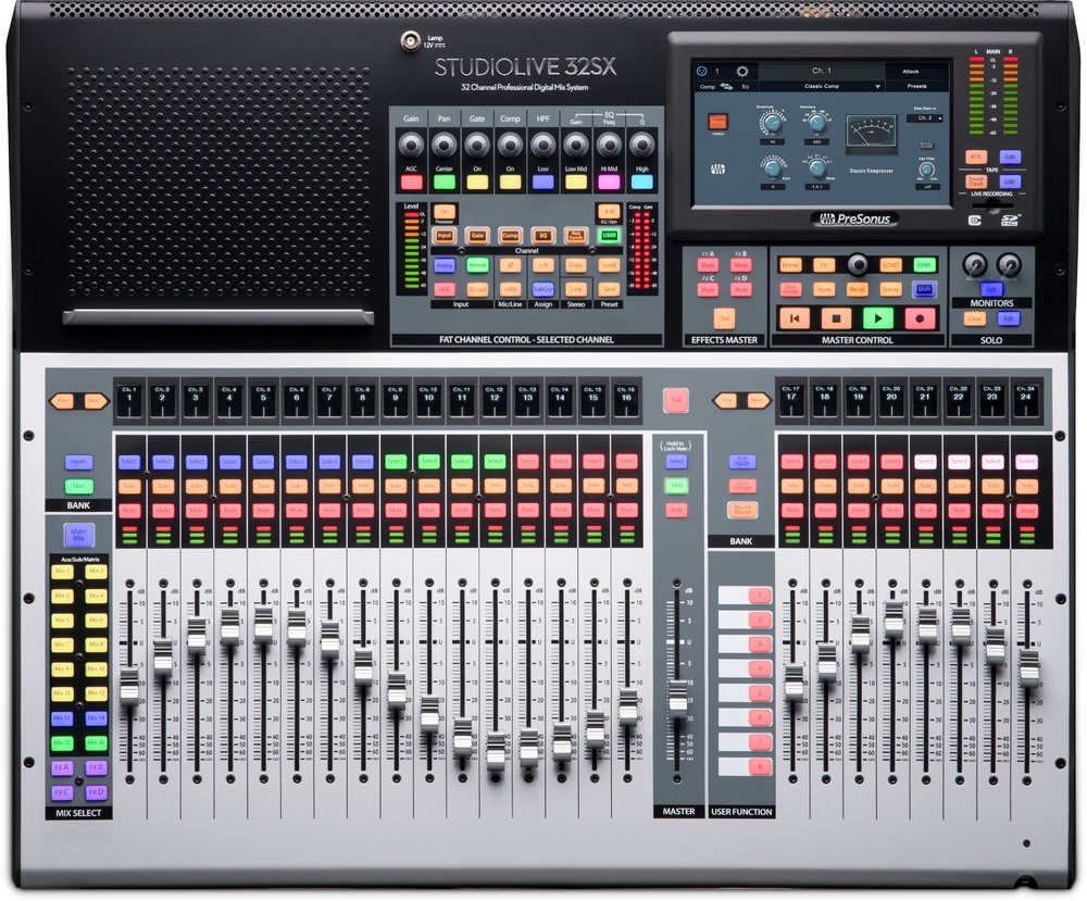 Presonus StudioLive 32SX StudioLive® 32SX: Mezclador digital e interfaz de audio USB de 32 canales