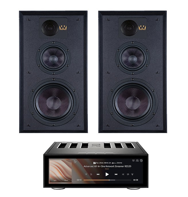 Rose RS520 + Wharfedale Linton negro 