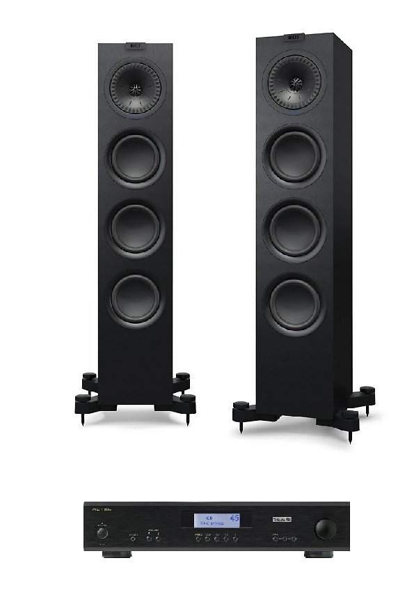 Rotel A11 Tribute + KEF Q750 negro 
