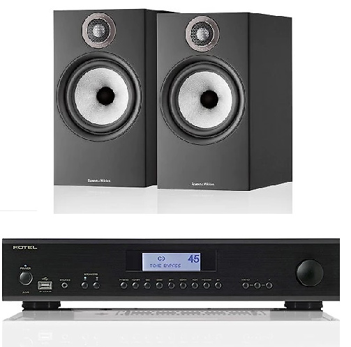 Rotel A14 MKII + Bowers Wilkins 606 negro 