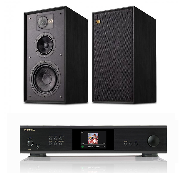 Rotel S14 + Wharfedale Linton negro 
