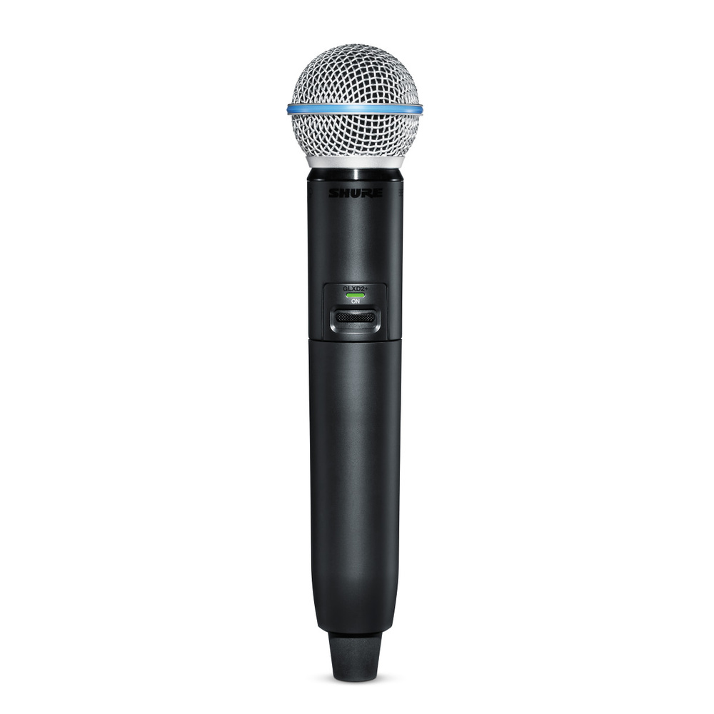 GLXD2+/B58: Transmisor de mano inalámbrico digital Dual Band con micrófono vocal BETA®58A GLXD2+/B58: Transmisor de mano inalámbrico digital Dual Band con micrófono vocal BETA®58A