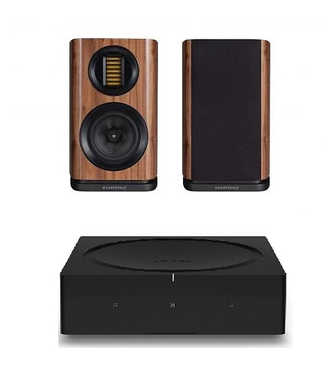 Sonos Amp + Wharfedale EVO 4.1 negro/nogal 
