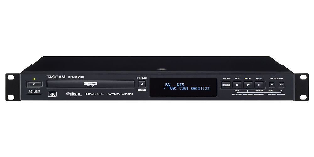 Tascam BD-MP4K Lector Blu-ray 4K/UHD y Media Player Tascam BD-MP4K Lector Blu-ray 4K/UHD y Media Player