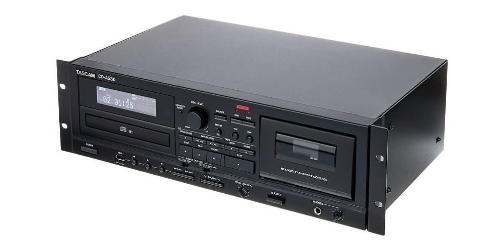 Tascam CD-A580 Tascam CD-A580 Reproductor de CD y Casete con Grabador USB