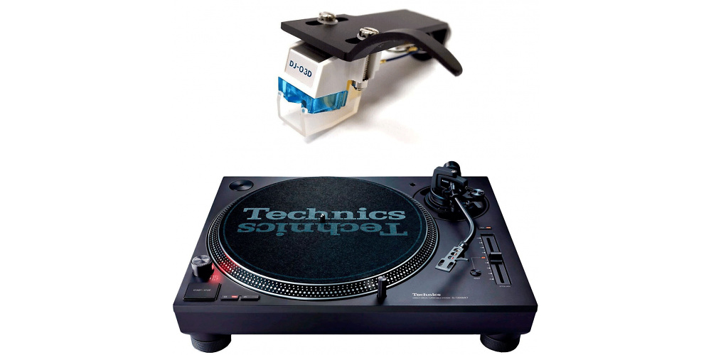 Technics SL1210/ SL1200 MK7 + Nagaoka DJ-03HD negro 