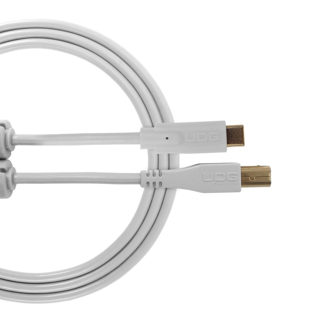 UDG U96001LB - CABLE USB 2.0 C-B RECTO blanco 