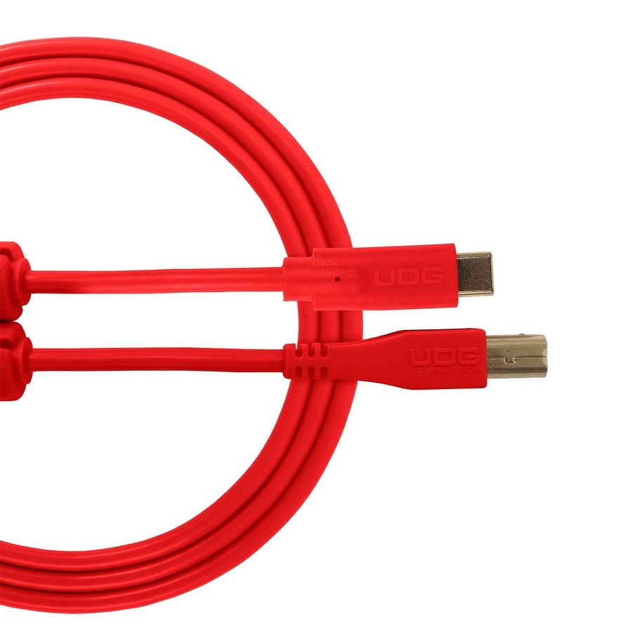 UDG U96001LB - CABLE USB 2.0 C-B RECTO rojo 