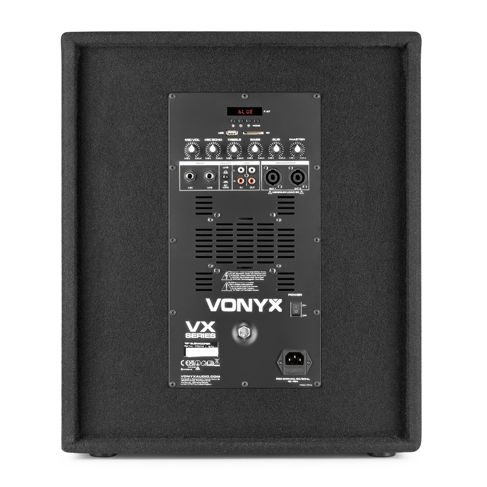 Vonyx VX1015BT 2.1 CONJUNTO ALTAVOCES ACTIVOS 15” 
