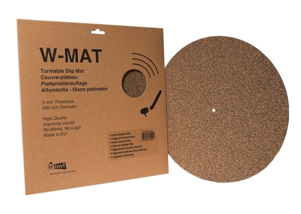 W-MAT Turntable Slipmats Cork - rubber mix 
