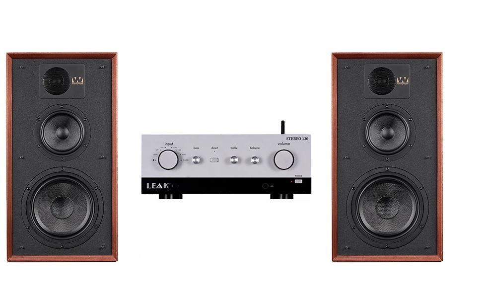 WHARFEDALE LINTON + STEREO 130 silver/nogal No 