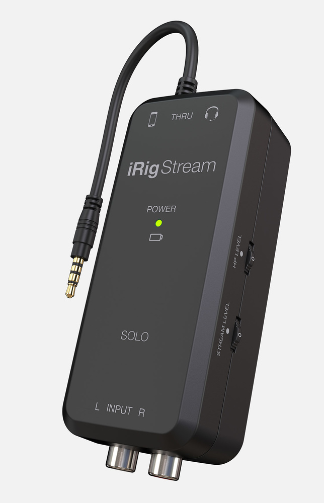 iRig Stream Solo Interfaz de audio iRig Stream Solo: Interfaz de audio para transmisión fácil de usar