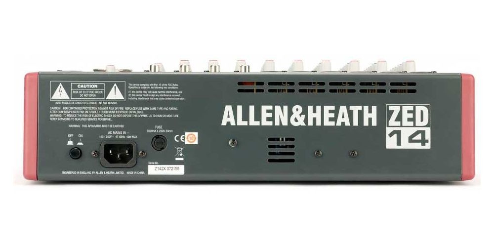 Allen & Heath ZED-14 Allen & Heath ZED-14 Mezclador usb