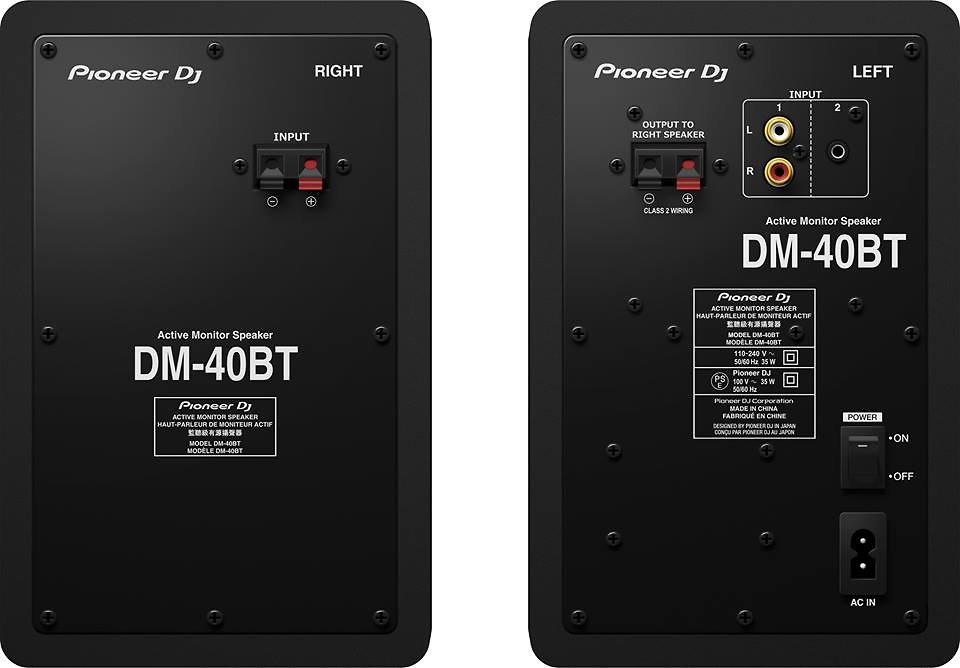 Pioneer DM-40BT Monitores de estudio con bluetooth Pioneer Dj DM-40BT