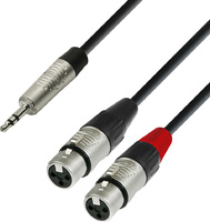 Cable Minijack 3,5 mm estéreo a 2 XLR hembra (4 stars)