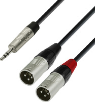 Cable Minijack 3,5 mm estéreo a 2 XLR macho (4 stars)